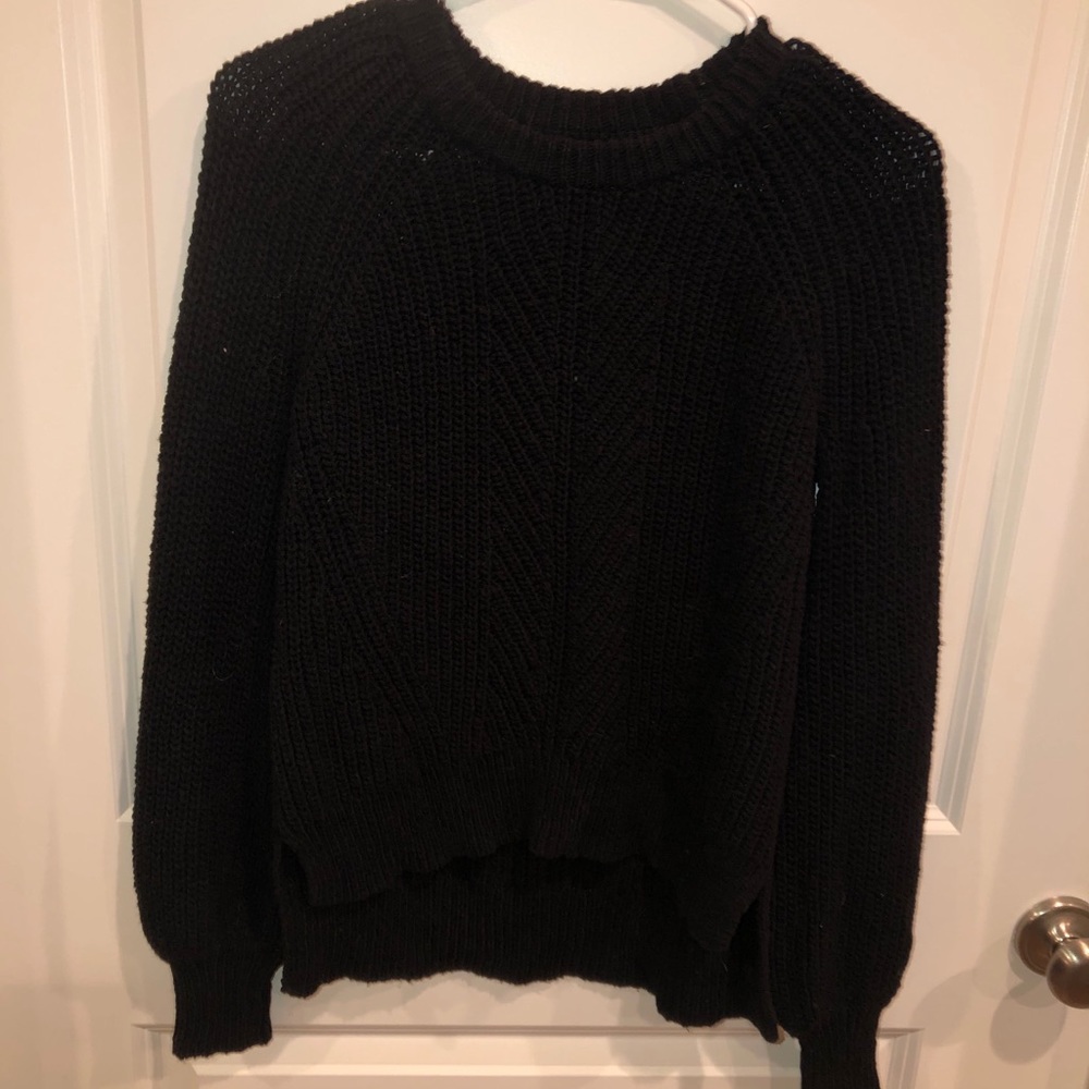 NWOT Madewell Cable Knit High-Low Sweater